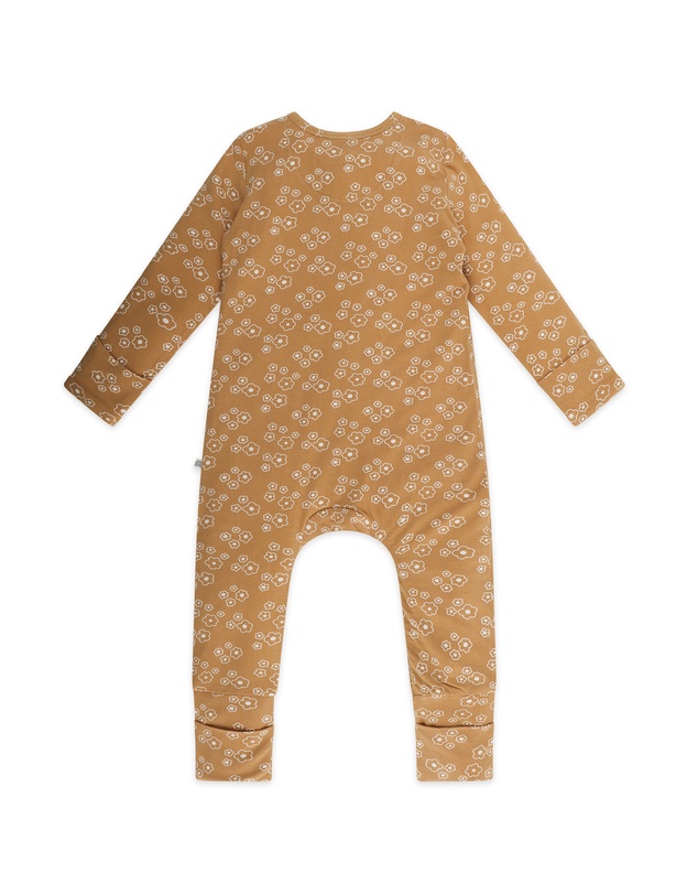 Kynd Baby - Day or Night Onesie in Golden Blooms