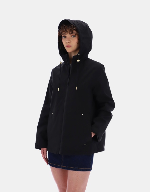 Hunter - Women’s Originals Lightweight Waterproof Jacket in Black