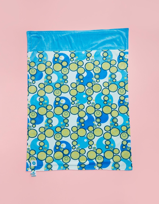 itti bitti - Travel Blanket - Seaweed with Azure