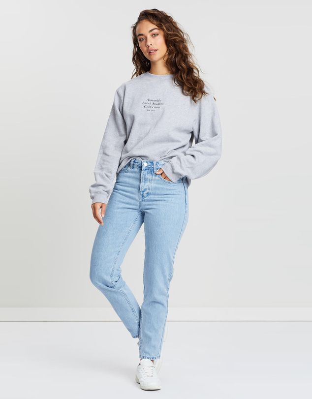 Assembly Label - High Waisted Rigid Jeans