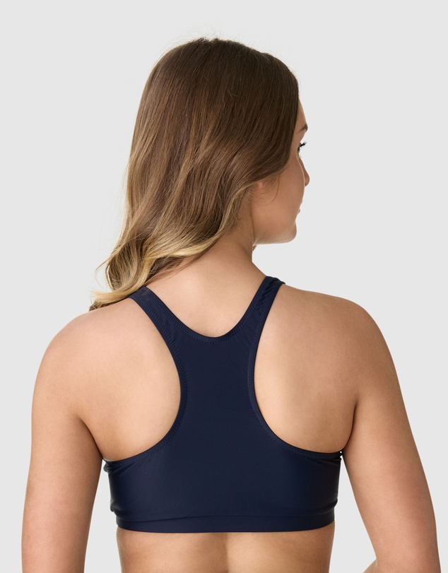 Modest Mermaid - Midnight Breeze Bikini crop top