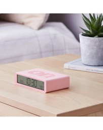 Lexon - Lexon Flip Classic Reversible Alarm Clock - Pink