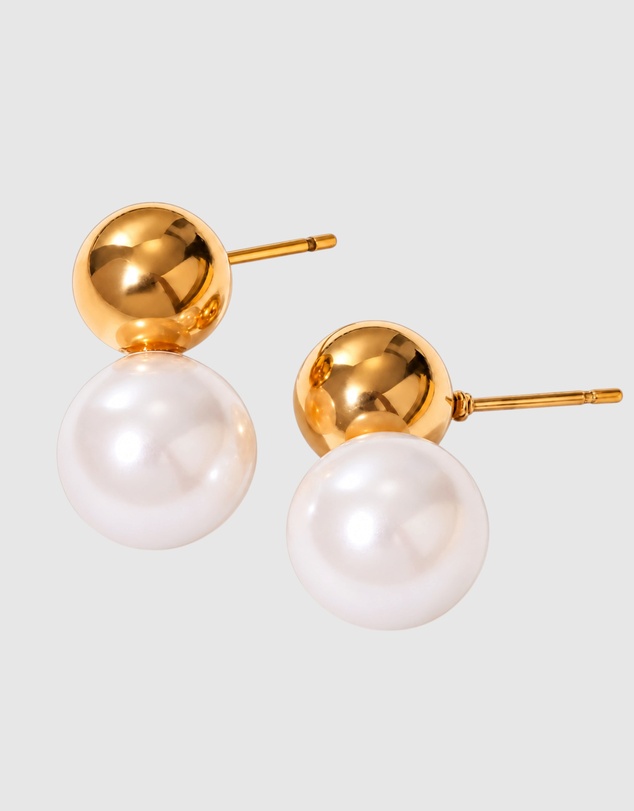 Honey and Beau - Lustre Pearl Earrings