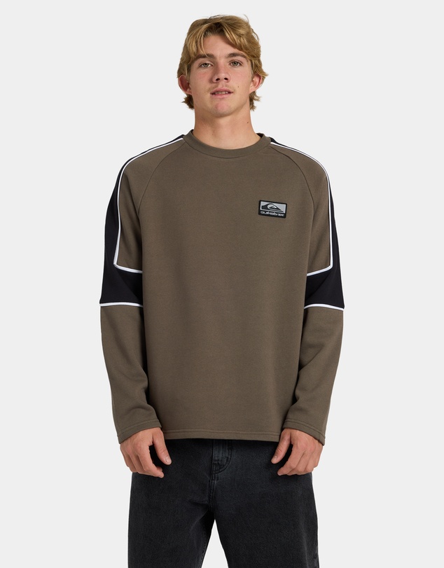 Quiksilver - Mens Lines Panel Crew Neck