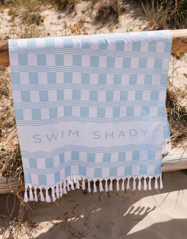 Swim Shady - Ocean Current Beach Towel