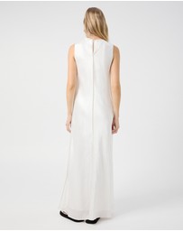 Third Form - Crush Contrast Bind Maxi Tank Dress