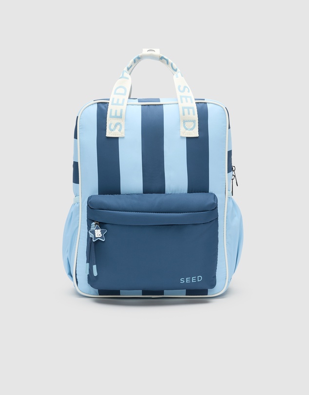 Seed Heritage - BLUE STRIPE INITIAL BACKPACK
