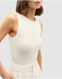 Seed Heritage - Textured Cotton Knit Top