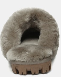 EVERAU - Australian Shepherd Ugg Waffle Slipper Sheepskin Upper House Shoes