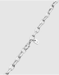 Kuzzoi - ICONIC EXCLUSIVE - Necklace Male Round Chain 925 Sterling Silver Bicolor