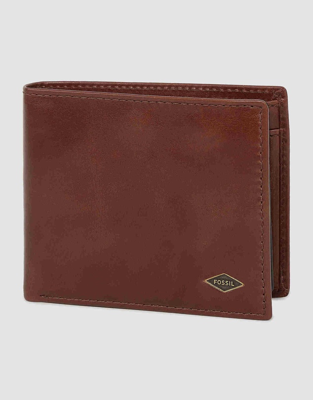 Fossil - Ryan Brown Large Coin Pocket Bifold Wallet