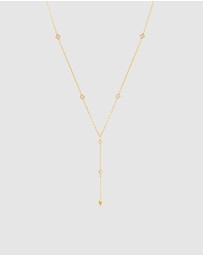 Wanderlust + Co - Arya Lariat Gold Necklace