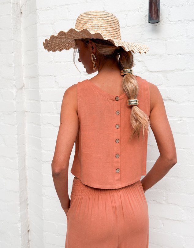 Esther & Co - Lizzo Top - Rust