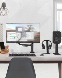 iWorld - Kanto H1 Universal Desktop Headphone Stand, Black