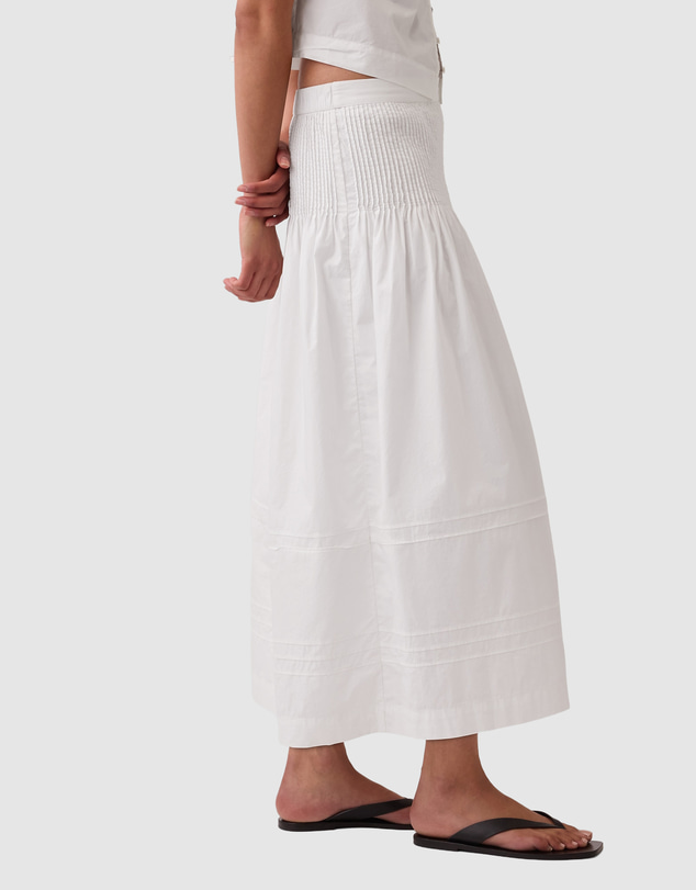 GAP - Pintuck Waist Maxi Skirt