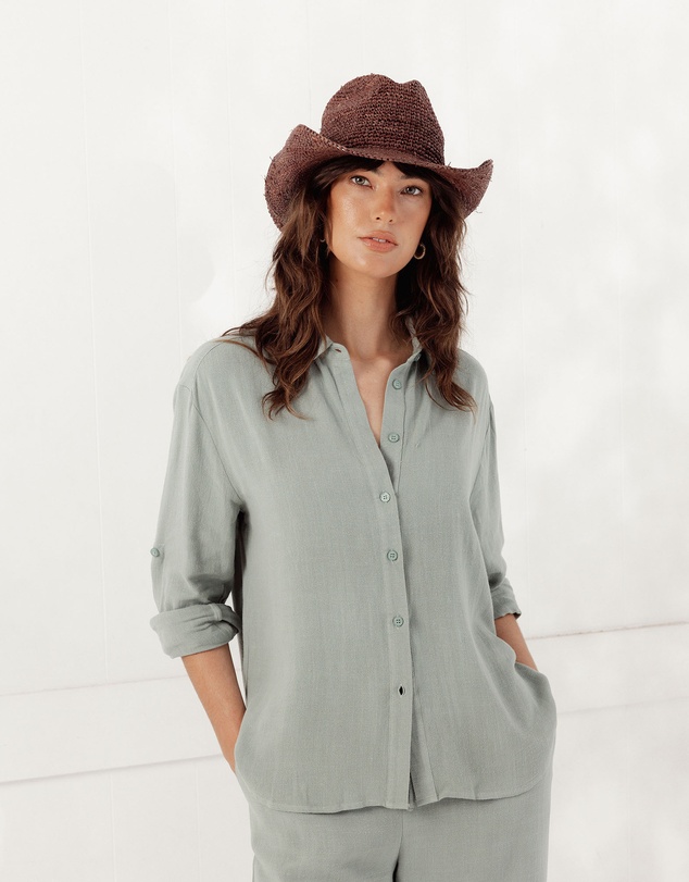 Morgan & Taylor - Rowyn Relaxed Cowboy Fedora in Brown