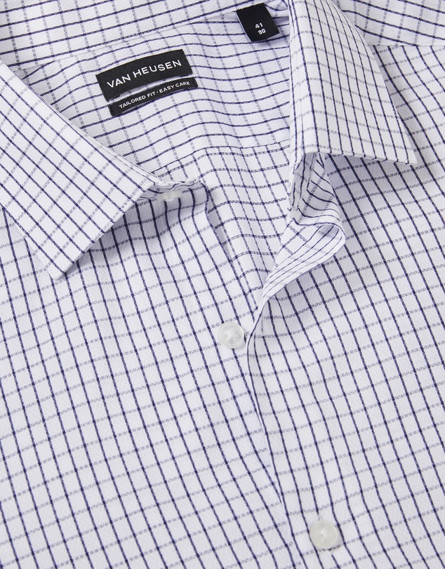 Van Heusen - Windowpane Poplin Shirt