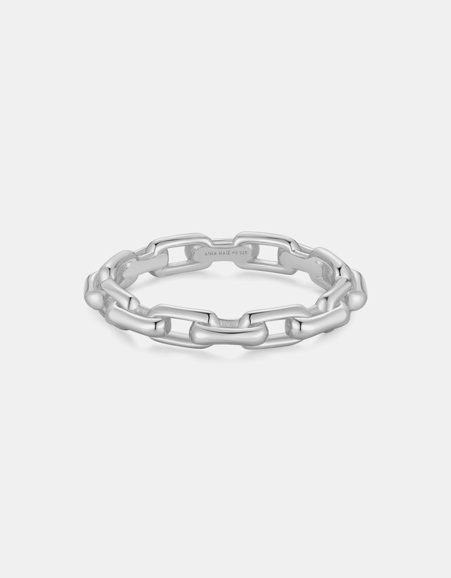 Ania Haie - Ania Haie Silver Paper Clip Link Ring