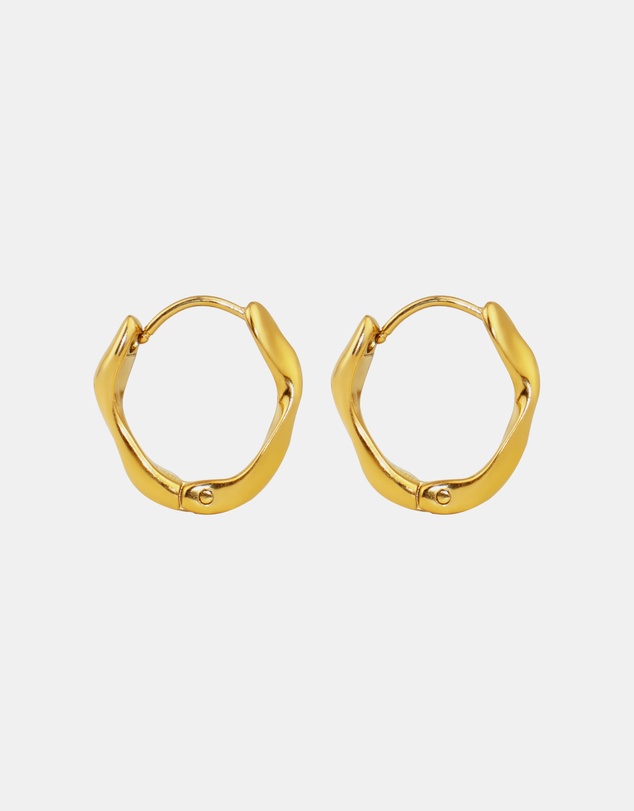 Zoe Olivia - Waterproof Muse Twist Hoop Earrings