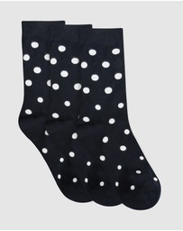 Levante - 3 Pack Gigi Spot Crew Sock