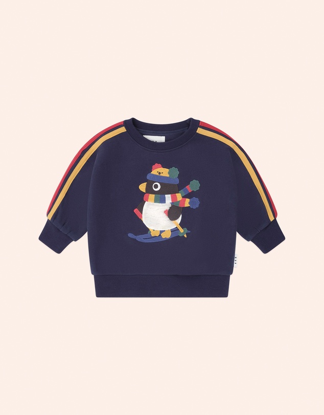 Huxbaby - Ski Percy Stripe Drop Shoulder Sweatshirt - Babies