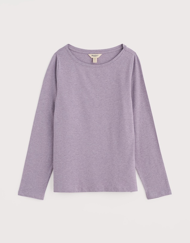 Seasalt - Seasalt Cornwall Purple Easel Long Sleeve Top Jersey