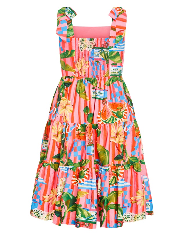 City Chic - Plus size Holiday Print Midi Dress - pink