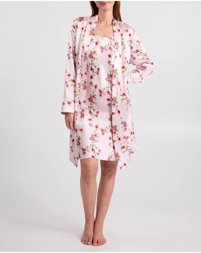 David Lawrence - Posey Short Silk Sleep Robe