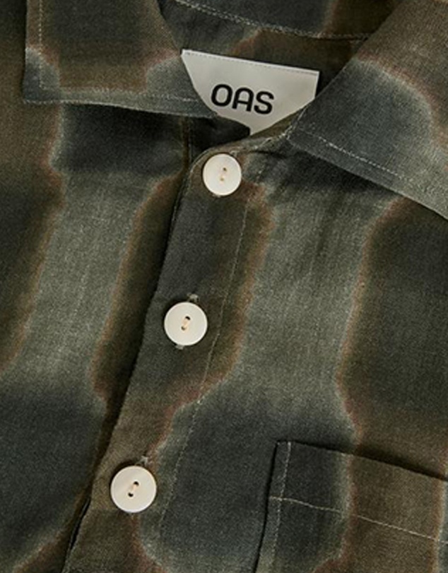 OAS Company - Taupe Totemic Girona Linen Shirt