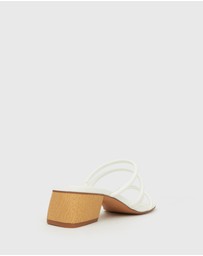 Betts - Hallie Low Wooden Block Heel Mules