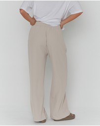 ALEXANDRA - Pentagon Pants Stone