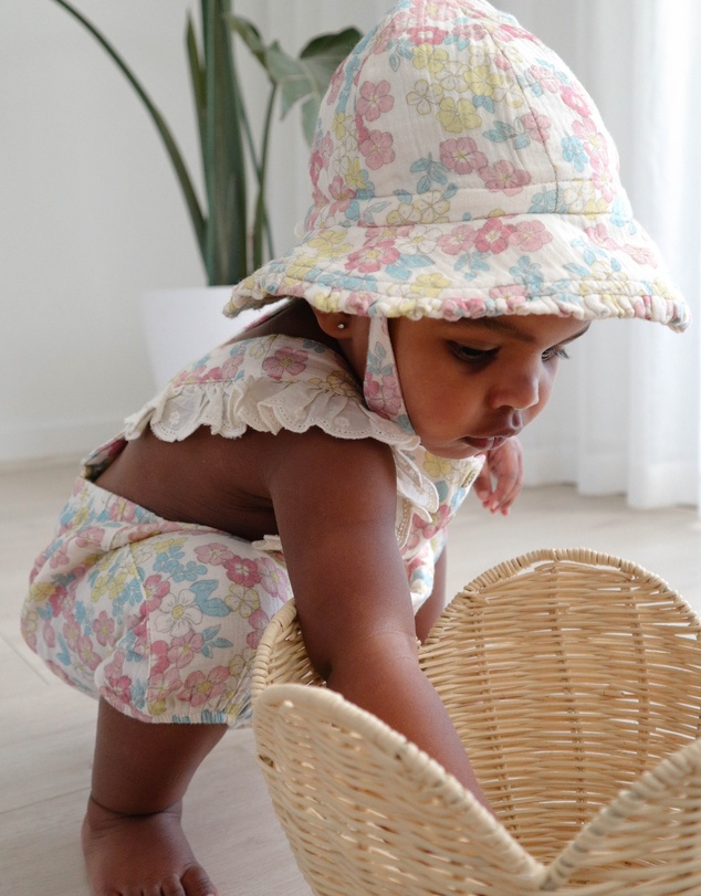 Purebaby - Ruffle Sunhat-Kids-Babies