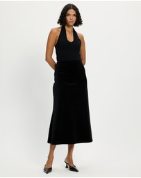 Mossée - Gianna Premium Velvet A-Line Skirt