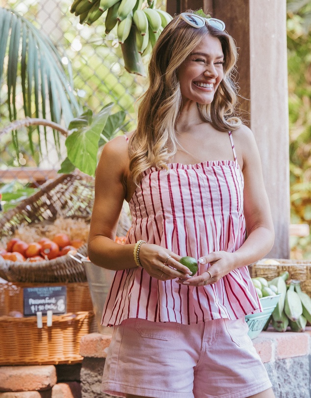 Petal & Pup - Dulce Top - Pink Stripe