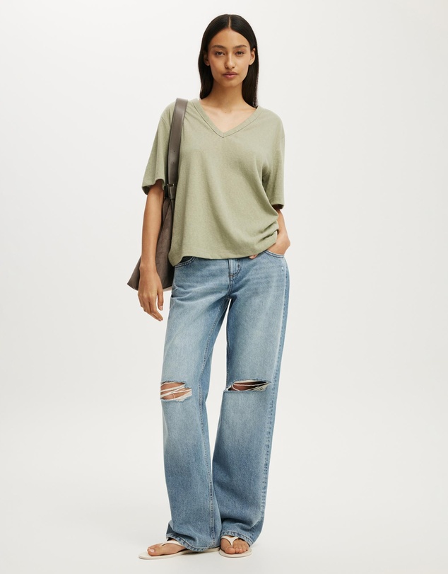 Cotton On - The Slub V Neck Tee