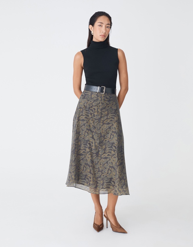Forcast - Imogen Printed Panel Skirt