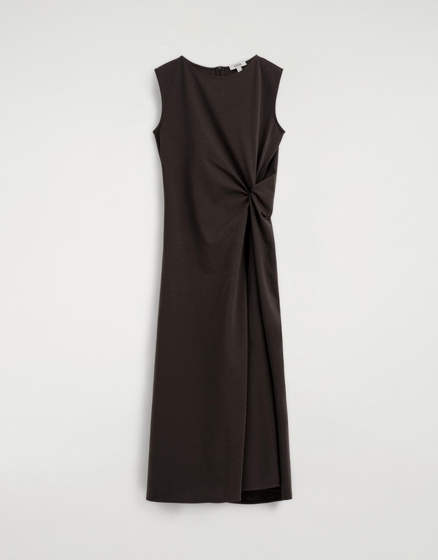 COS - Twist-Detail Jersey Midi Dress