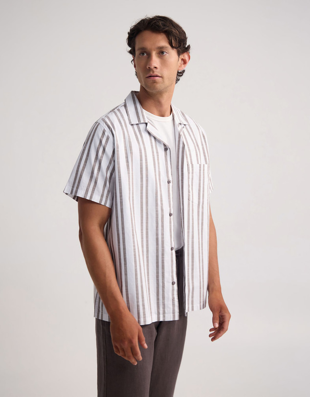 Oxford - Griffin Striped Short Sleeve Shirt