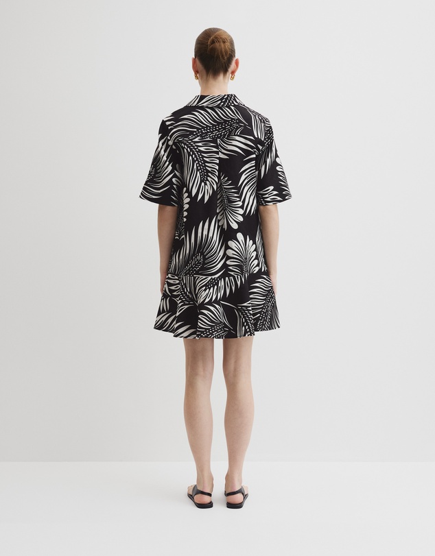 Country Road - Print Linen Popover Dress