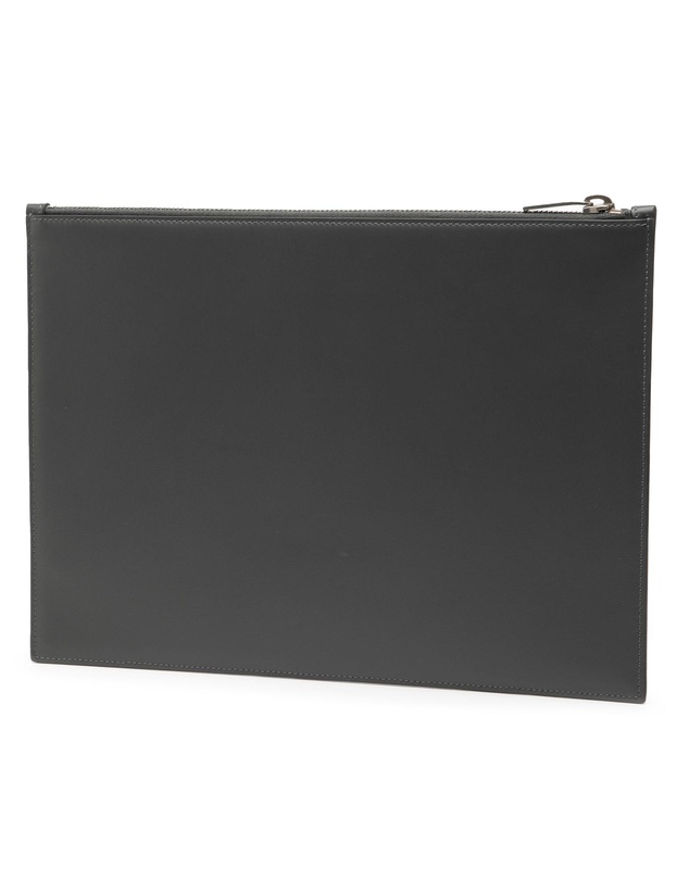 Saint Laurent - Pre-Loved Leather Zip Clutch