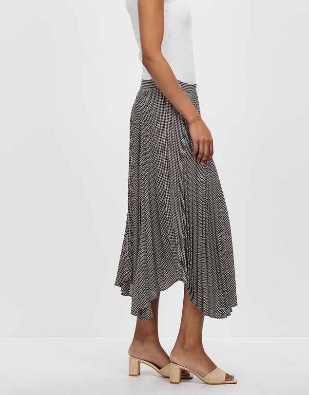 David Lawrence - Izmir Check Pleat Skirt