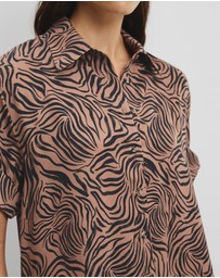 Country Road - Print Short Sleeve Cupro Shirt