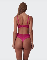 Bras N Things - Vamp Be Mine Bodysuit - Dark Pink