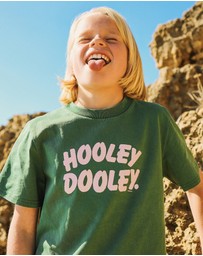 Skwosh - Hooley Dooley Kids Slang Tee in Green