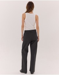 Cloth & Co. - The Wide Leg Denim Jeans | Carbon