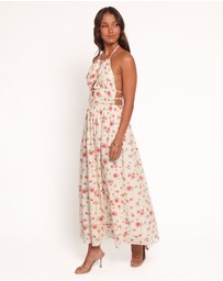 Petal & Pup - Wilder Halterneck Maxi Dress - Pink Floral
