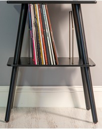 Victrola - Victrola Eastwood II Turntable - Black + Turntable Stand Bundle - Black