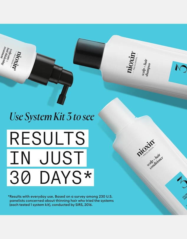 Nioxin - Nioxin System 3 Scalp + Hair Conditioner - Hair Thickening Conditioner For Damaged Hair With Light Thinning, 300ml