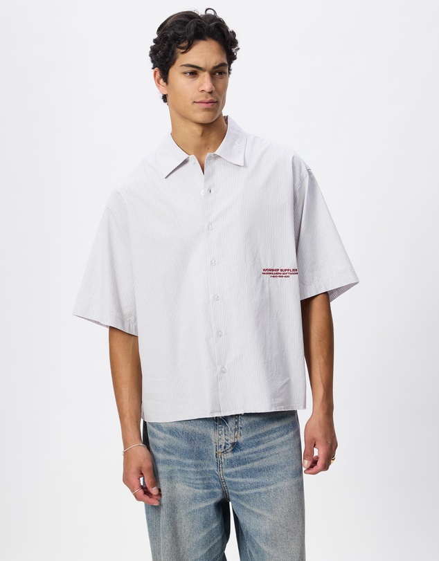 Worship - Data Point Box Crop Short Sleeve Shirt