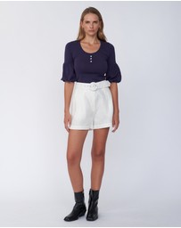 Amelius - Frances Three Quarter Puff Sleeve Knit